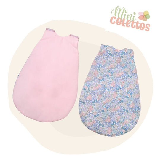 LLORENS DOLLS | MINI COLETTOS REVERSIBLE DOLL SLEEPING BAG - FLOWER FIELDS