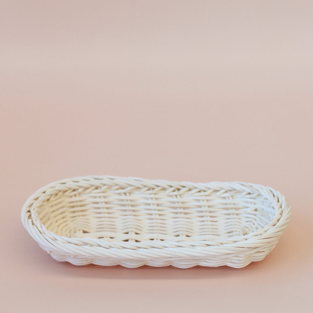 Rattan long willow tray