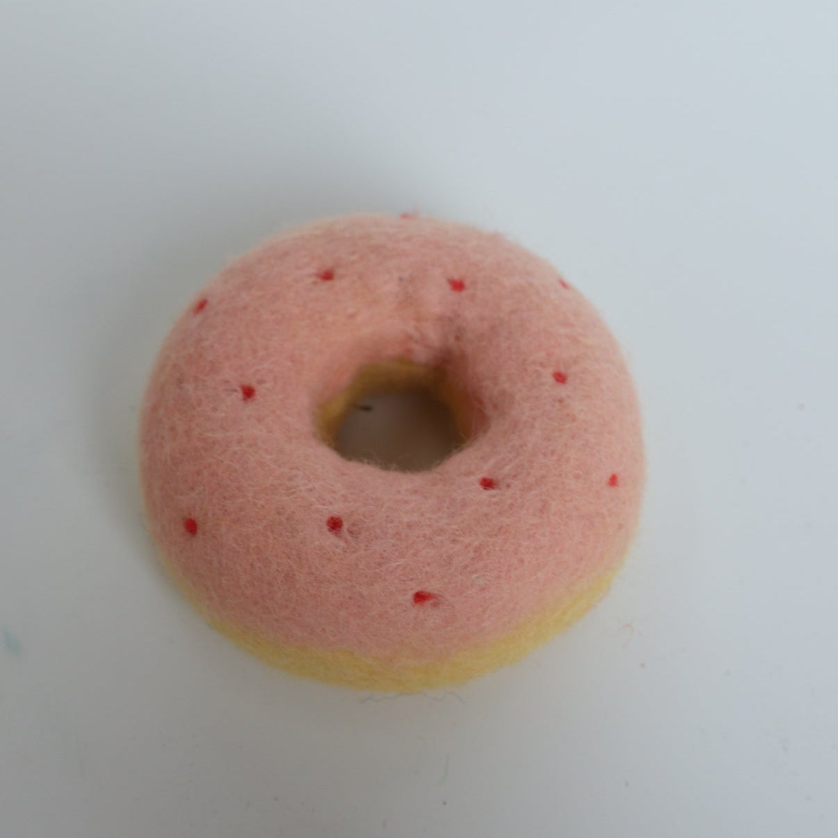 Peachy dot donut