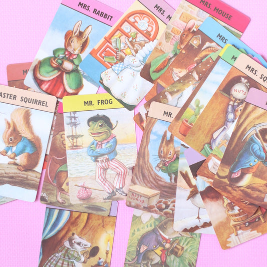 Woodland happy families card game