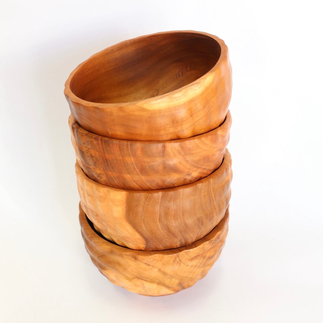 Teak Bubble bowls