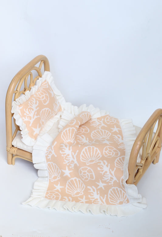 PRE ORDER EARLY MARCH Oceana Rattan DOLLY CRADLE plus mattress