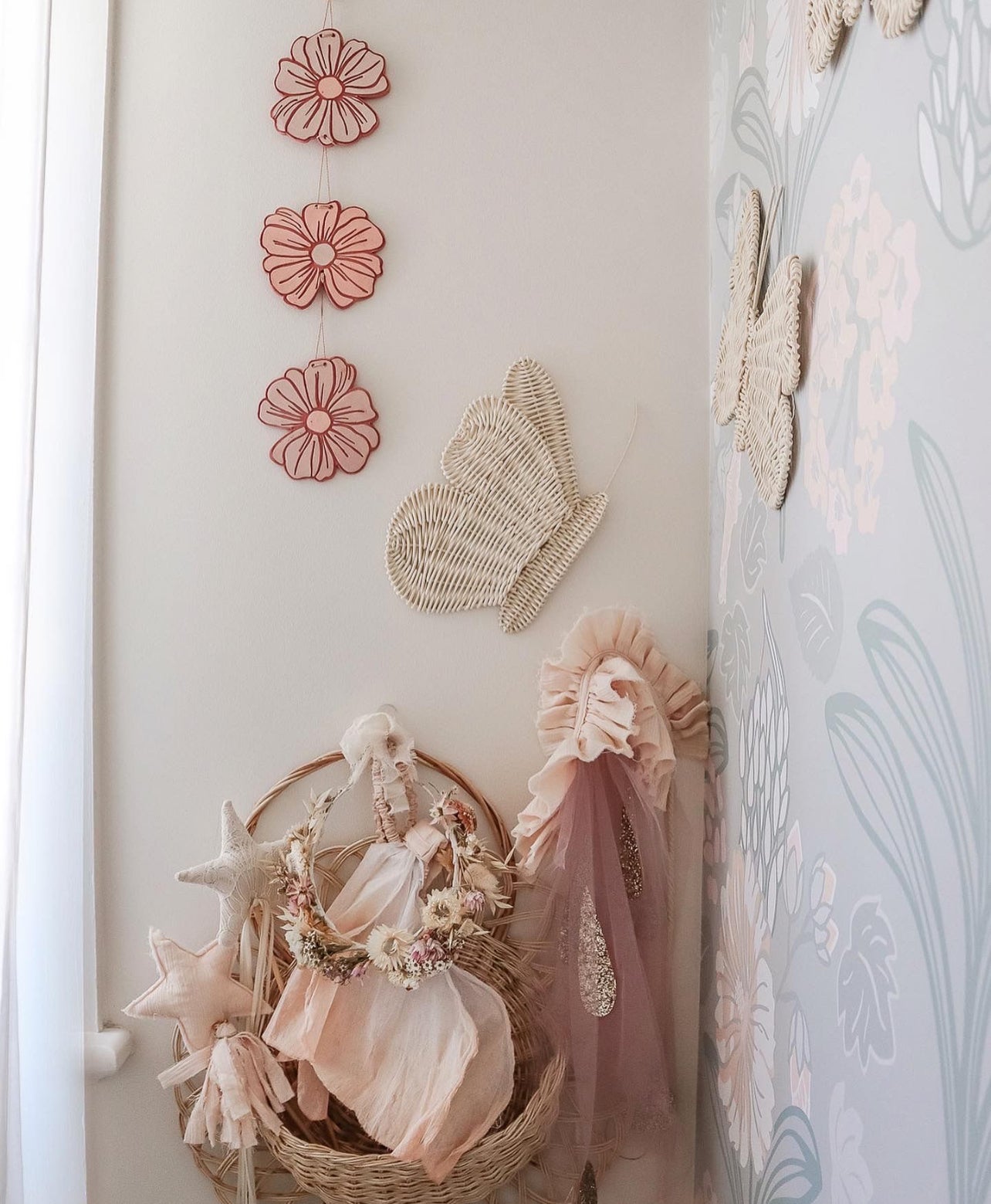 Rattan Butterfly decals - Set of 8 or 4