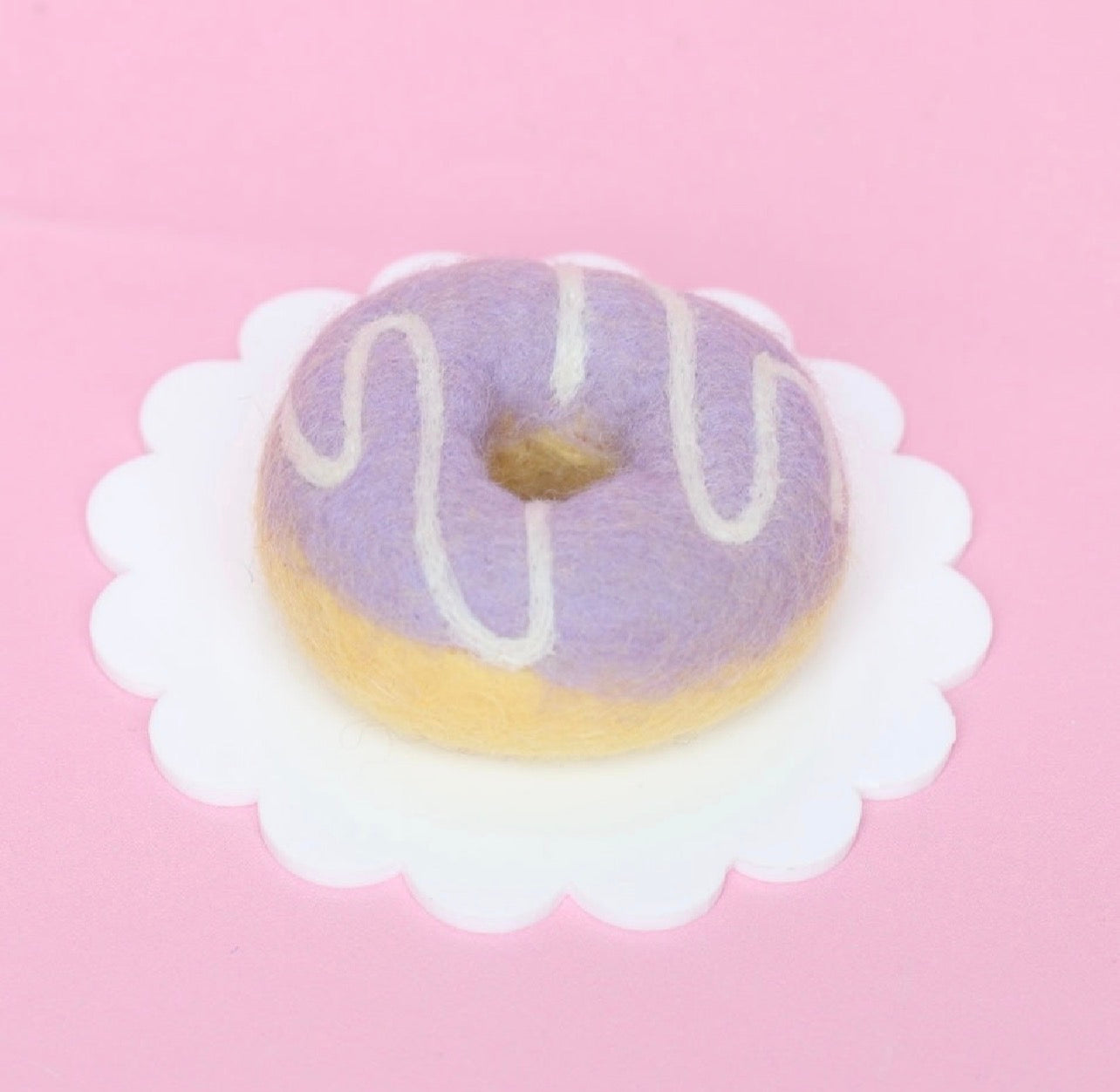 Purple drizzle donut