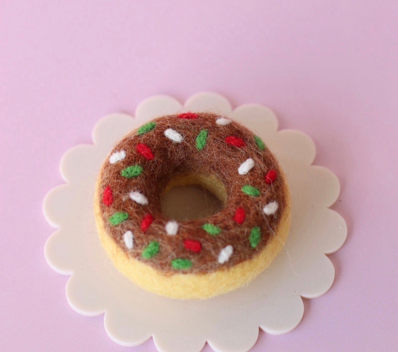 Choc sprinkles donut (Christmas)