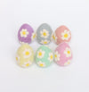 Felt daisy egg set - 6 pce