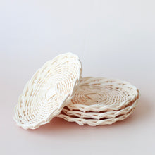 Load image into Gallery viewer, Rattan play plates - Set of four
