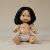 Llorens Mini Colettos Oshin Girl Doll 34cm with Black Hair | Spanish Doll Australia