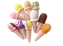 Load image into Gallery viewer, READY TO SHIP - FELT ICE CREAM SET OR SINGLES