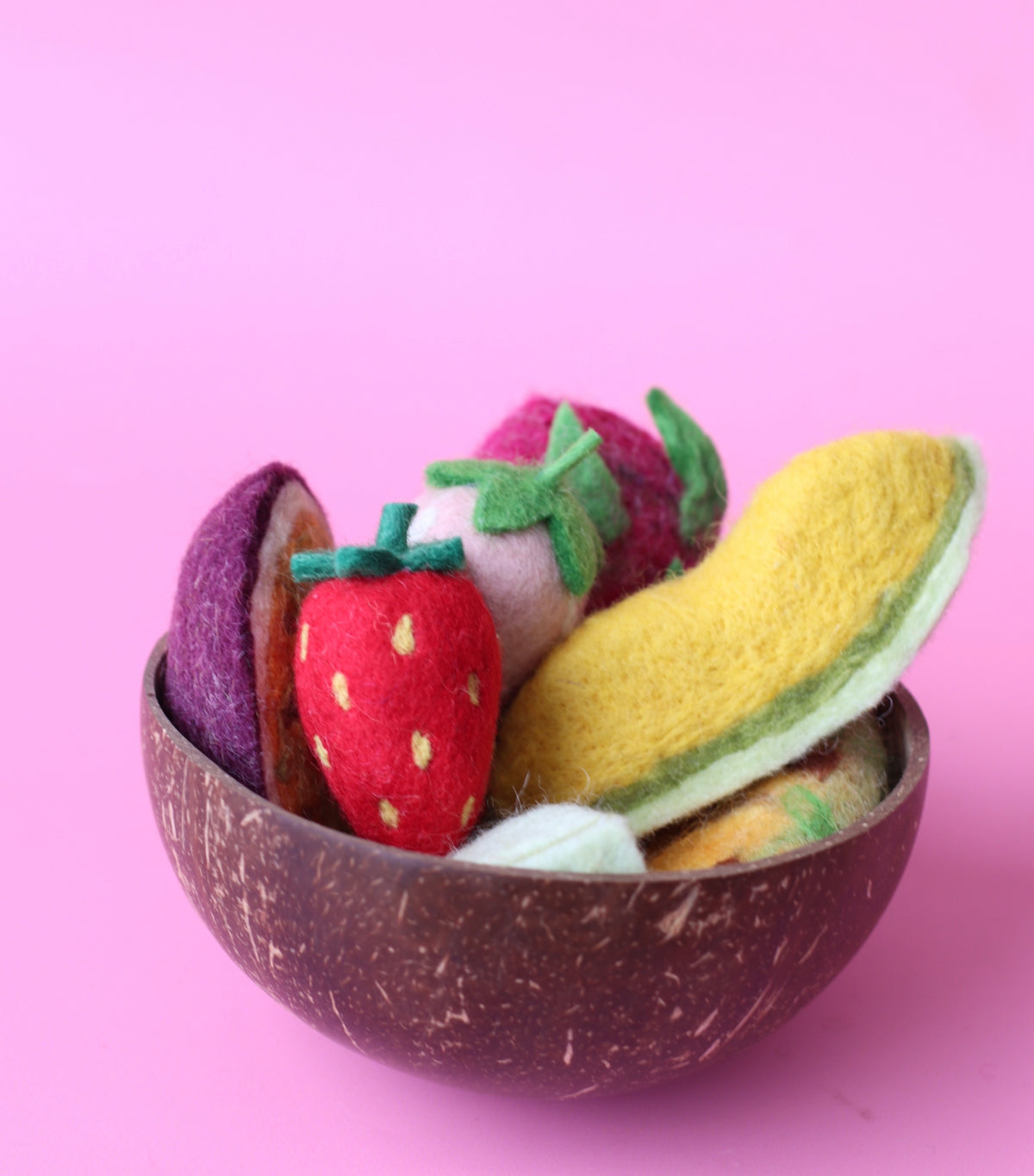 ON SALE Fruit in coconut bowl - 8 pce set