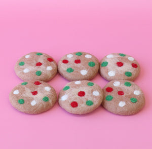Festive Dotty cookies - 6 pce