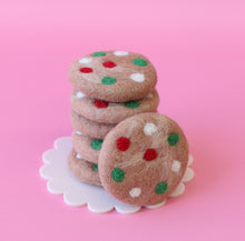 Load image into Gallery viewer, Festive Dotty cookies - 6 pce