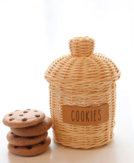Rattan Cookie jars