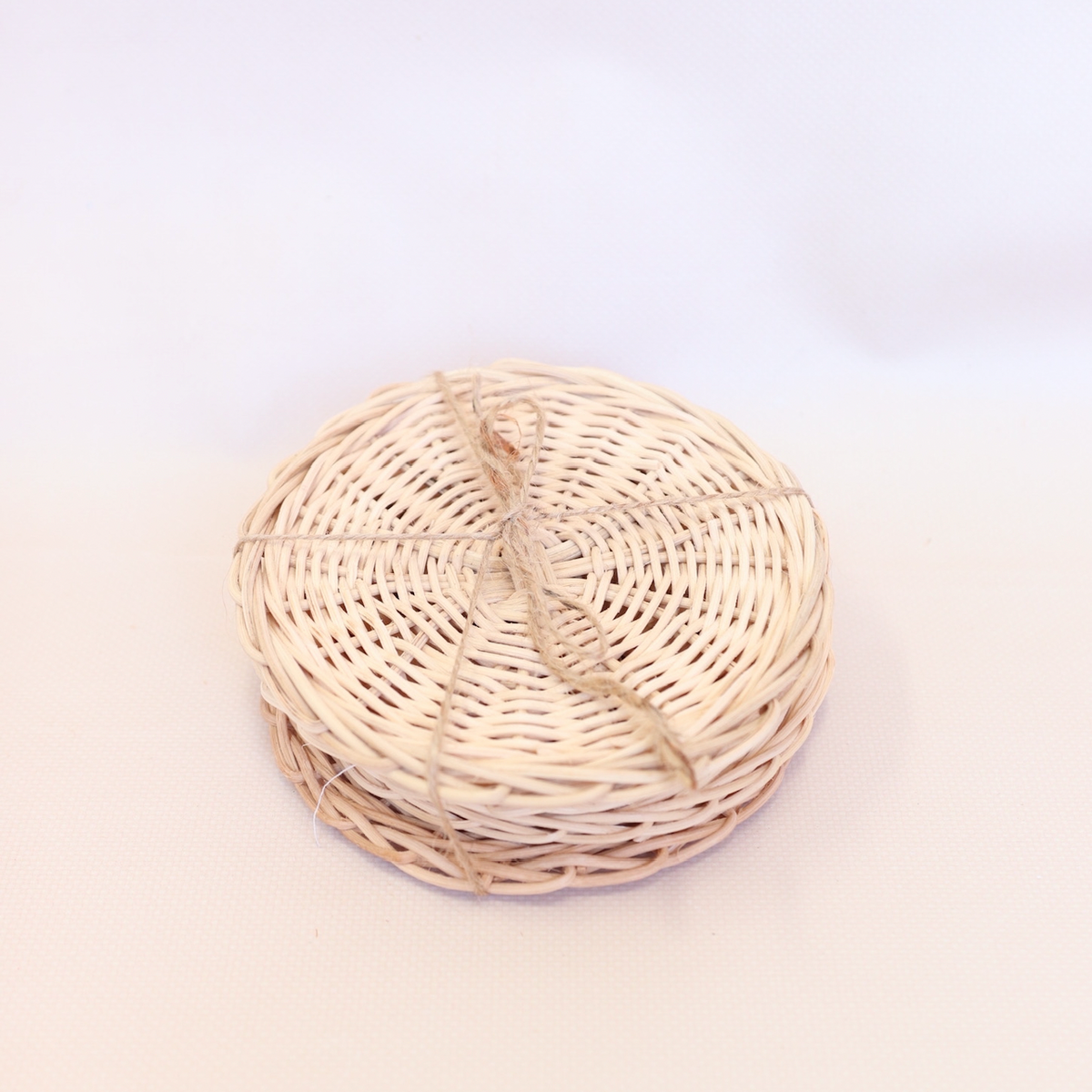 Seconds Rattan play plates - stack of four