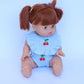 Cherry Frilled Bib & Diaper Doll Set 🍒Fits 34-38cm Minikane Gordis, Mini Colettos, Llorens dolls