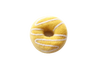 Yellow drizzle donut