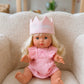 Tiny Queen cotton crown -Powder Pink and muted purple