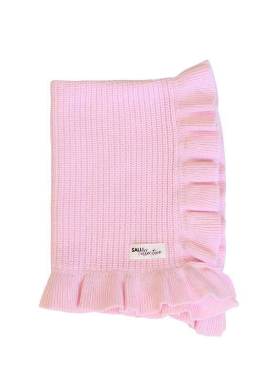 Powder Blush Luxe Pink frilled Dolly (Blanket only)