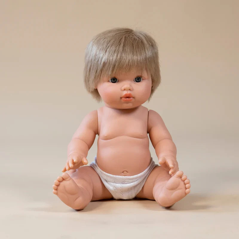 Llorens Mini Colettos Oliver Boy Doll 34cm with Blonde Hair | Spanish Doll Australia