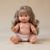 Llorens Mini Colettos Lyla Girl Doll 34cm with Long Blonde Hair | Spanish Doll Australia
