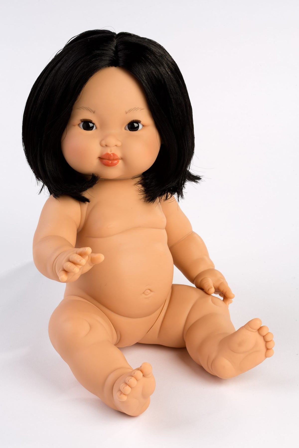 Llorens Mini Colettos Oshin Girl Doll 34cm with Black Hair | Spanish Doll Australia