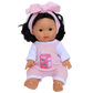 PRE ORDER Strawberry Sips Milk Romper + Bow set - Fits 34-38cm Minikane Gordis, Mini Colettos, Miniland Dolls, Llorens dolls (Copy)
