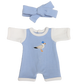 PRE ORDER Blue Chippy Thief Dolls two pce set - Fits 34-38cm Minikane Gordis, Mini Colettos, Miniland Dolls, Llorens dolls