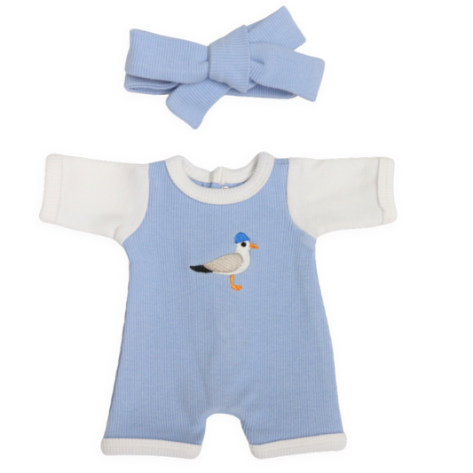 PRE ORDER Blue Chippy Thief Dolls two pce set - Fits 34-38cm Minikane Gordis, Mini Colettos, Miniland Dolls, Llorens dolls
