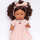 Dolls Dusty Pink Pinstripe Cherry 🍒 Gingham Chloe Gingham dress - Fits 34-38cm Minikane Gordis, Mini Colettos, Llorens dolls