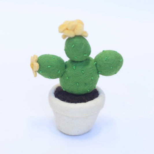 Felt cactus in pot- 2 styles