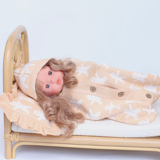 Ginger kid doll Blanket and Pillow set