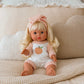 Peaches & Cream Doll Romper+Bow set🍑 Fits 34-38cm Minikane Gordis, Mini Colettos, Llorens dolls