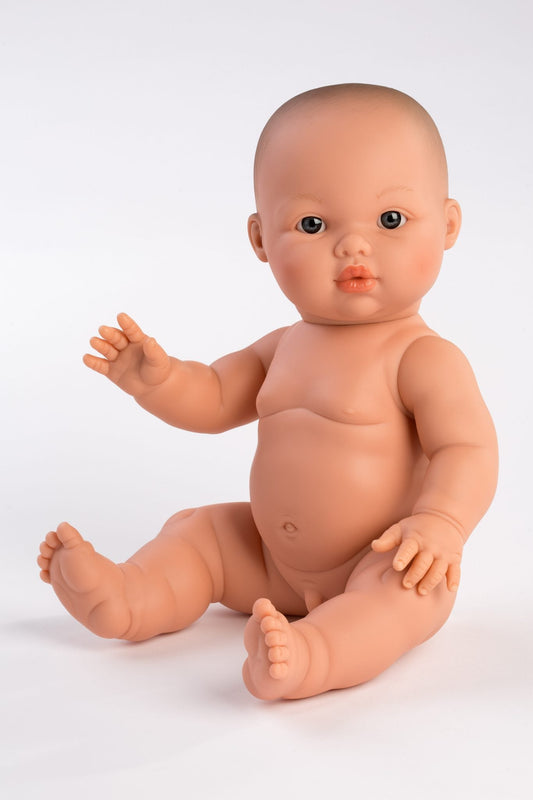 Llorens Mini Colettos Thomas Boy Doll 34cm with no hair blue eyes | Spanish Doll Australia