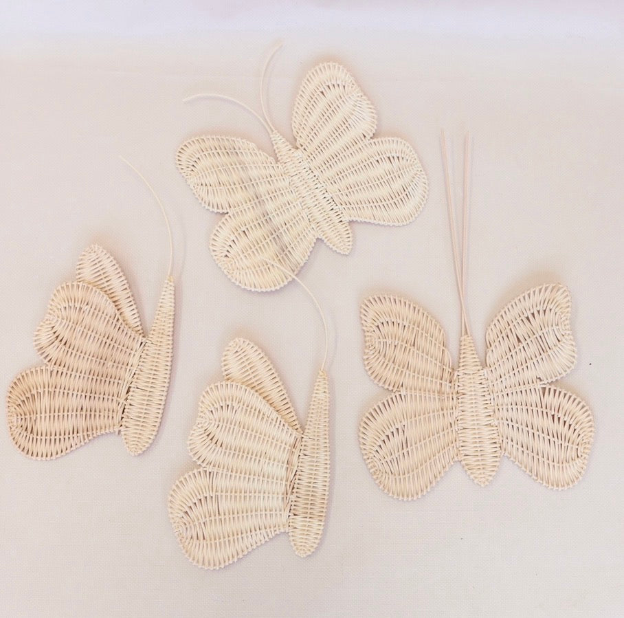 Seconds Rattan Butterfly decals - Set of 4