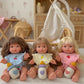 🍓 Strawberry Frilled Bib & Diaper Doll Set - Fits 34-38cm Minikane Gordis, Mini Colettos, Llorens dolls