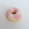 Pink swirled donut