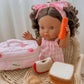 Pink Gingham Doll Clothes | Doll Summer dress Outfit for Miniland, Mini Collettos Baby Dolls & 38cm Dolls