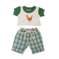 PRE ORDER The Coop Club Dolls Tee + Check Trouser set