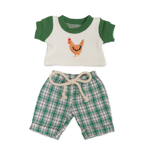 PRE ORDER The Coop Club Dolls Tee + Check Trouser set