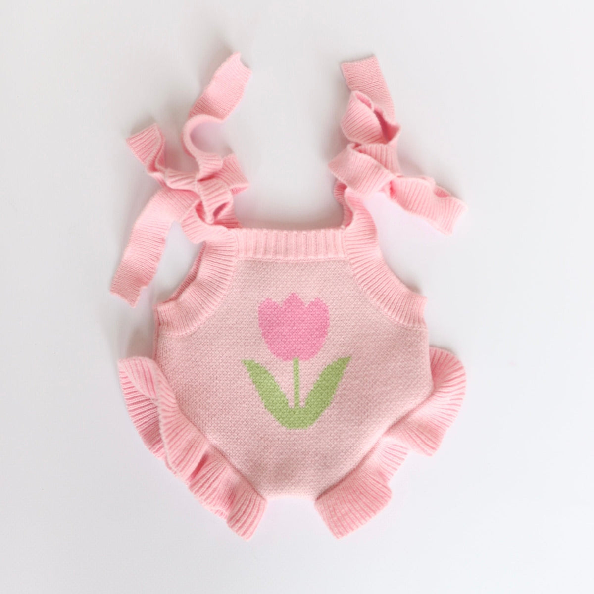 PRE ORDER Doll Garden girls Pink knitted Romper Dolls clothes - Fits 34-38cm Minikane Gordis, Mini Colettos, Miniland Dolls, Llorens dolls