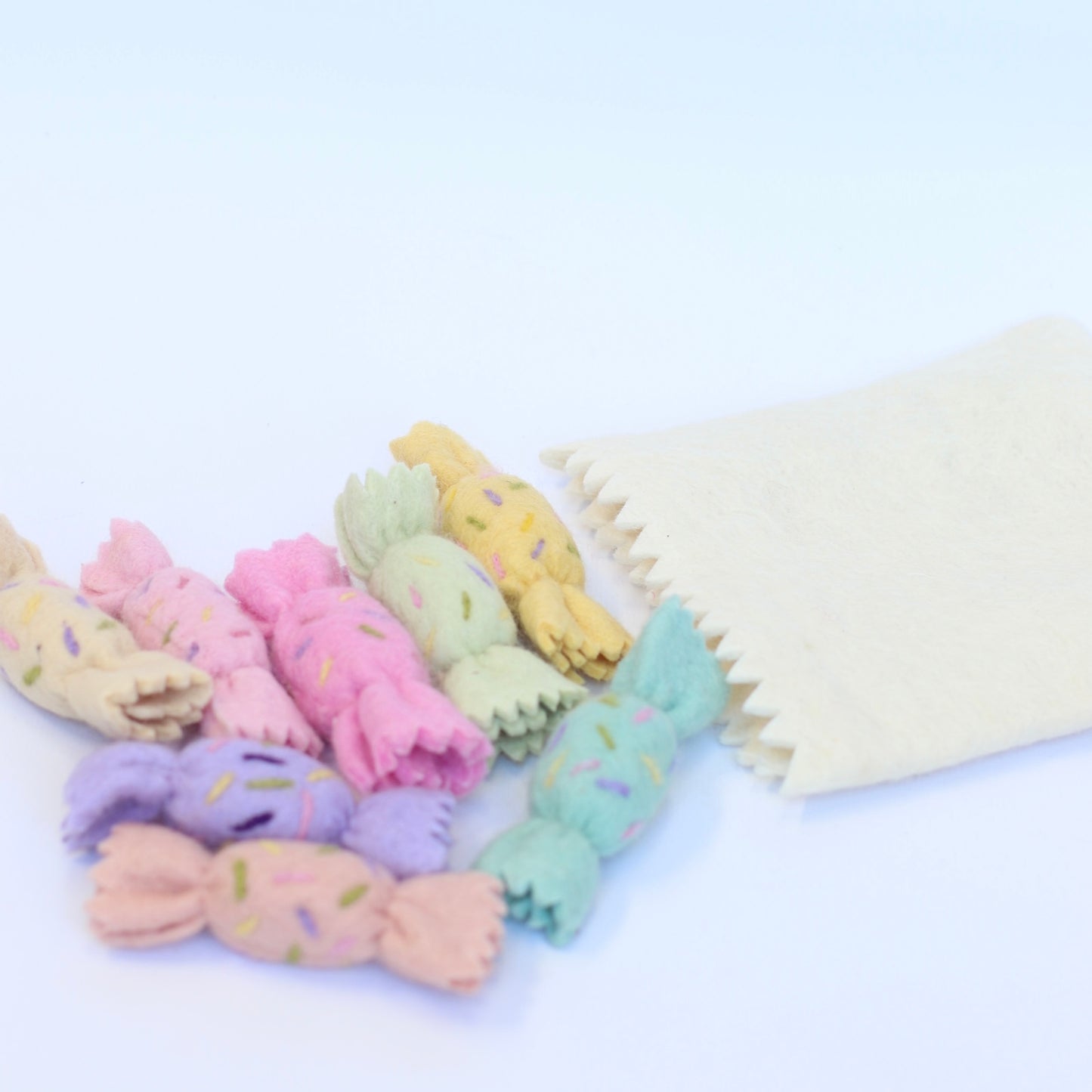 Rainbow sweets with bag - 9 pce set