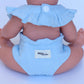Cherry Frilled Bib & Diaper Doll Set 🍒Fits 34-38cm Minikane Gordis, Mini Colettos, Llorens dolls