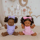 Lilac Gingham Doll Clothes Doll Romper Outfit for Miniland, Baby Dolls & 38cm Dolls - Fits 34-38cm Minikane Gordis, Mini Colettos, Llorens dolls