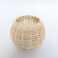 Natural rattan round vase 8cm x 10cm