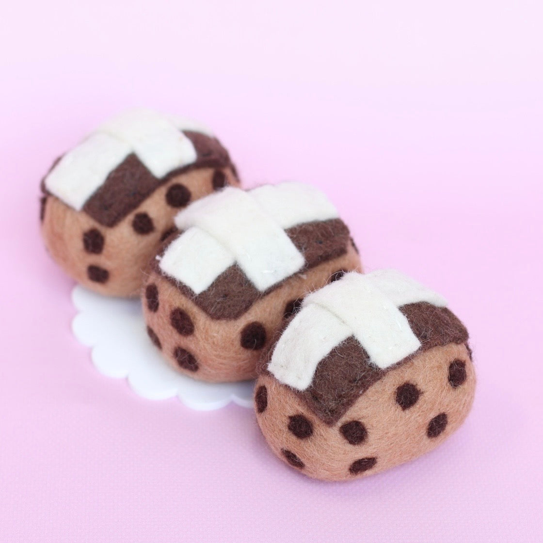 Felt traditional hot cross buns - set or single – Juni Moon