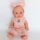 Llorens Mini Colettos Mila Girl Doll 34cm with no hair blue eyes | Spanish Doll Australia