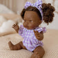 Lilac Gingham Doll Clothes Doll Romper Outfit for Miniland, Baby Dolls & 38cm Dolls - Fits 34-38cm Minikane Gordis, Mini Colettos, Llorens dolls