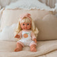 Peaches & Cream Doll Romper+Bow set🍑 Fits 34-38cm Minikane Gordis, Mini Colettos, Llorens dolls