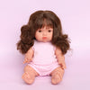 Llorens Mini Colettos Harper Girl Doll 34cm with Long Brown Hair | Spanish Doll Australia