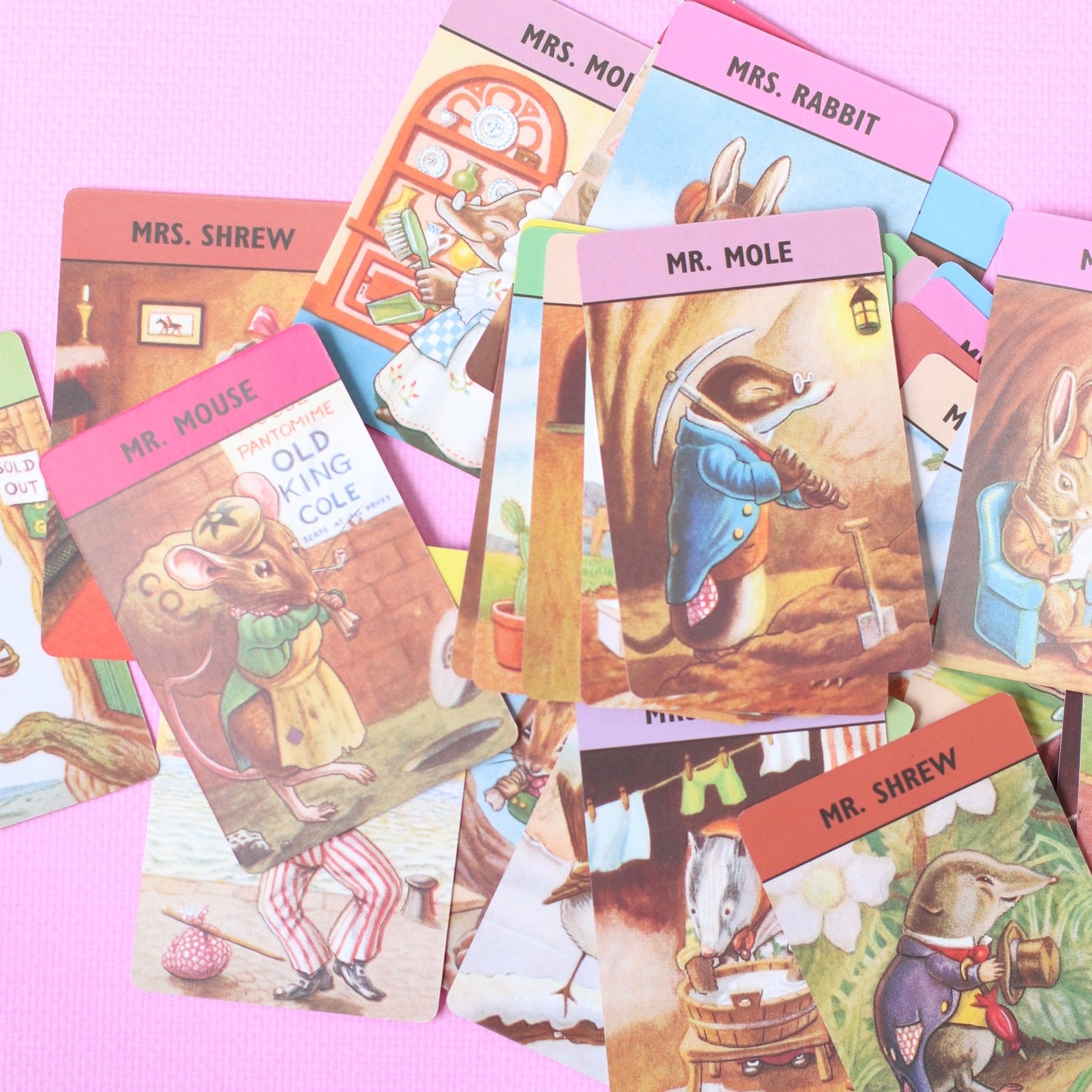 Woodland happy families card game